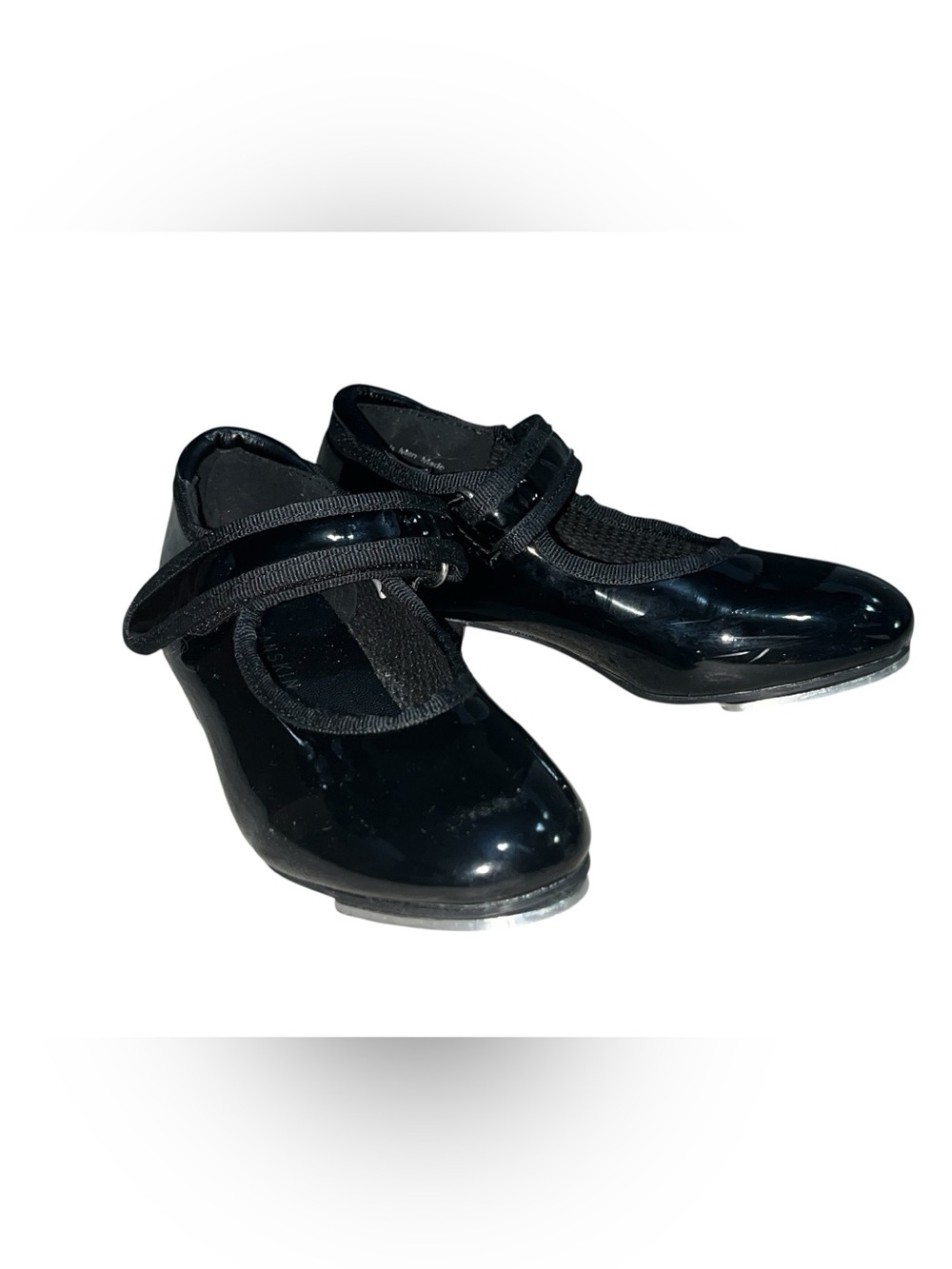 Danskin Black Patent Mary Jane Tap Shoes